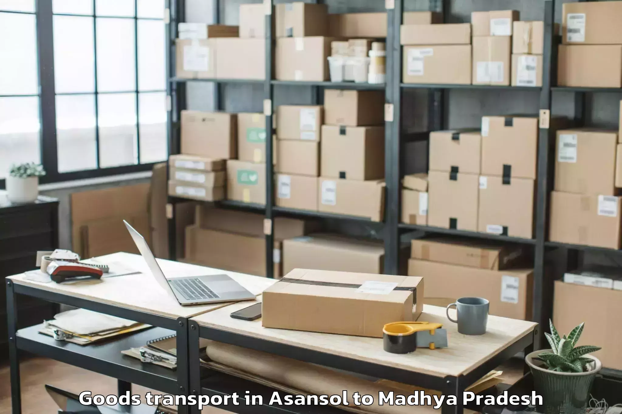 Top Asansol to Jiwaji University Gwalior Goods Transport Available